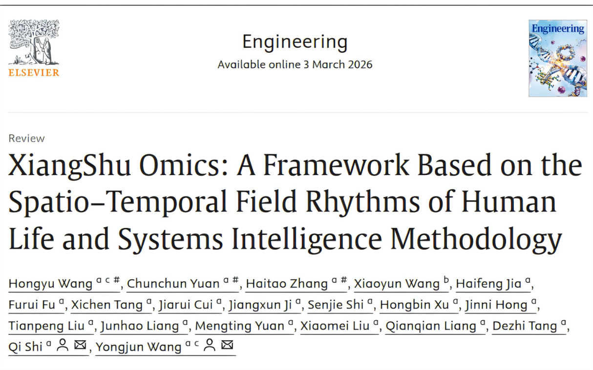 sunbet申搏官网王拥军教授、施杞教授团队建立“象数组学”研究新框架